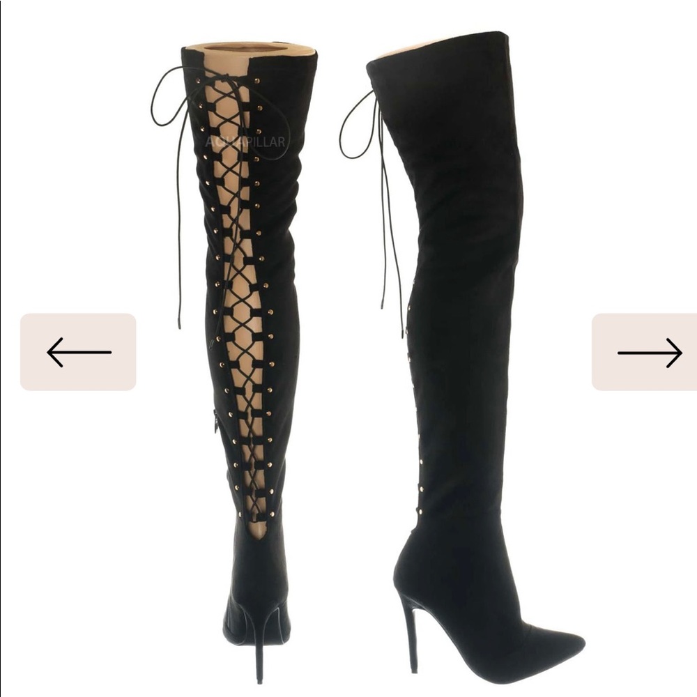 *NEW* Thigh High lace up boots.